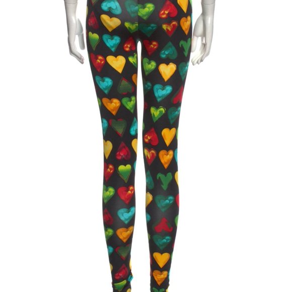VERSACE Printed Skinny Leg Pants